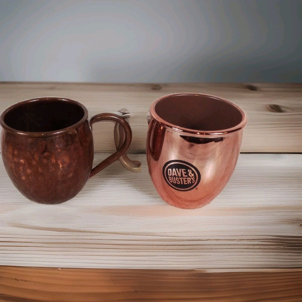 Moscow Mule / Dave And Busters Souvenir Mugs Set Of 2
